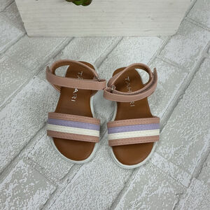 Tahari Kids Sandals with Pink and Multi-Colored Straps
